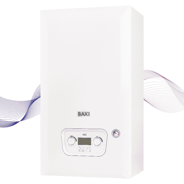 Baxi 400 Combi 2.1 gas combi boiler with external pressure gauge