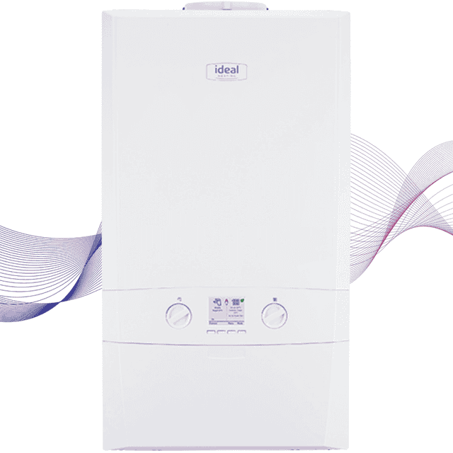 Ideal Logic Max 24kW gas boiler – front or angled view – BoxHeat